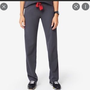 Womens charcoal Livingston basic scrub pants medium